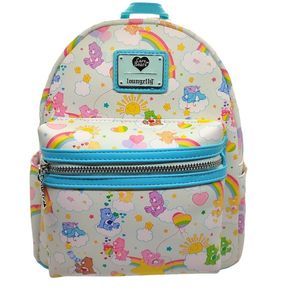 Loungefly Care Bears Clouds and Rainbows  Limited Edition Bag Backpack New